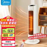 美的（Midea）取暖器立式暖风机电暖气电暖器速热节能家用卧室摇头落地烤火器 【NTC智能温控 遥控更轻松】HFV20ER