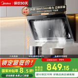 美的（Midea）抽吸排油烟机 家用侧吸式吸油烟机 排烟机 厨房脱排烟机CXW-200-J30国家补贴立减15%可配燃气灶