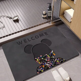 艾杰普浴室地垫卫生间吸水防滑垫卫浴厕所门口垫子速干入户脚垫50X80cm