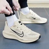 耐克（NIKE）男鞋复古跑鞋2025新款夏季时尚潮流运动鞋舒适耐磨轻便复古跑步鞋 104-帆白黑勾   新款主推 42.5