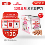 皇家猫粮 幼猫湿粮 软包猫罐头KLP 通用粮 4-12月 慕斯肉泥85G*12进口