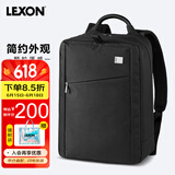 乐上（LEXON）商务双肩包笔记本电脑包男14英寸休闲手提包男旅行多功能书包
