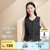 波司登（BOSIDENG）【反季】轻薄羽绒服90绒女短款露营徒步拿捏温差休闲保暖马甲背心 【店长推荐】黑色8056 XL 175/96A