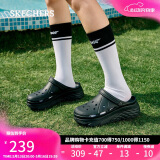 斯凯奇（Skechers）520送女友洞洞鞋女士夏季外穿泡泡鞋透气凉拖一脚蹬沙滩鞋111127