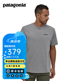 巴塔哥尼亚（Patagonia）男女情侣通勤短袖夏季P-6 Logo混纺棉休闲潮流户外透气T恤 38504 GLH XL