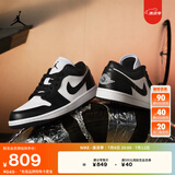 耐克（NIKE）Jordan官方耐克乔丹AJ1女子运动鞋刺绣板鞋低帮DC0774 101白色/黑/白色 43
