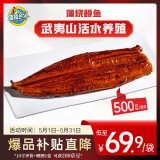顶顶鳗蒲烧鳗鱼 整条日式烧鳗鱼 500g/袋 海鲜预制菜肴 加热即食