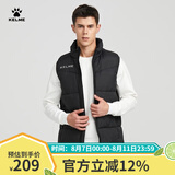 卡尔美（KELME）秋冬运动棉衣男足球训练棉马甲休闲保暖防寒背心棉服棉袄 黑色 3XL