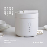 olayks立时电压力锅1-2人电高压锅2.5L高压电饭锅压力电饭煲高压多功能智能电饭煲陶钢一体不粘0氟内胆 陶白 2.5L 【全新升级智能变压变温】双内胆