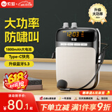 索爱（soaiy）S318PRO小蜜蜂扩音器教师专用防啸叫10W大功率U盘TF卡麦克风喇叭导游蓝牙音箱音响便携式 睿智黑