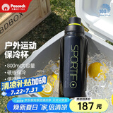 孔雀（Peacock）夏季冰饮水杯 大容量不锈钢运动杯便携保温杯保冷杯