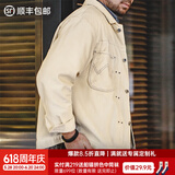 马登工装 美式复古灯芯绒二代夹克type2阿美咔叽翻领外套男春 亚麻色 S