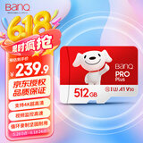 banq&JOY联名款Pro 512GB TF（MicroSD）存储卡U3 C10 A1 V30 4K 高速款行车记录仪&监控摄像头内存卡