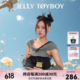 JellyToyboy包包女包JTB摇摇包年春夏新款斜挎包轻奢原创小众腋下包 黑色