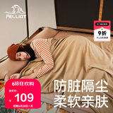 伯希和（Pelliot）户外睡袋秋冬季成人露营隔脏抓绒内胆加厚保暖毯子16003003焦糖色