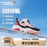 Skechers斯凯奇儿童绒绒靴（跃界系列）男童冬短靴旋钮女童加绒鞋302528L 女童/黑色/白色/粉红色/BKWP 36