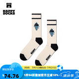 Happy Socks春夏款袜子女男袜多巴胺运动新年棉袜中筒袜 冰激淋 1双 M 36-40