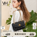 VANESSA HOGAN VH女包茵然软包系列复古太阳神斜挎包菱格链条腋下包小众单肩包