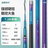 创威凌天2代小大综合二代创钓鱼竿维超轻硬碳素鲤鱼竿鲫手杆台钓 7.2m 凌天二代大综合+竿稍
