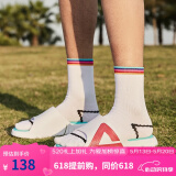 匹克态极拖鞋男鞋夏季外穿运动拖鞋防滑沙滩鞋女情侣厚底时尚凉拖鞋子 【男款】撞色-大白/玫红 41