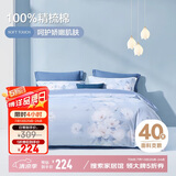 博洋家纺床上用品四件套纯棉被套床单100%棉套件全棉被罩1.8米床
