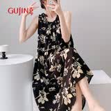 古今（GUJIN）夏季上新【凉感】棉绸睡裙女沙滩裙可外穿时尚高级连衣裙轻薄睡衣