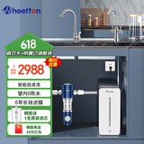 惠尔顿（WHEELTON）净水器等效1000G家用厨下式套装纳滤矿物质水直饮机母婴直饮净水纯水双出水过滤器选择性反渗透YK8 【两件套】YK8净水器+前置p0038