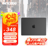 INCASEDots适用于24/23款苹果MacBook Pro14英寸新款M4/3苹果笔记本电脑保护壳纤薄便携A3112磨砂透黑色