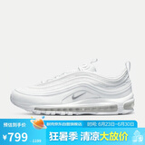 耐克男子休闲鞋AIR MAX 97运动鞋921826-101 白色 41 