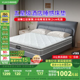顾家家居 软硬两用床垫2cm天然乳胶三区整网独立弹簧席梦思1.8米 M1016