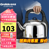 格来德 （Grelide）烧水壶加厚304不锈钢电热水壶家用电水壶4.2L-6L大容量热水壶自动断电煲水壶煮水壶开水壶防干烧 4.2L 容量-分体底座-4202S