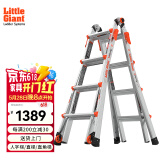 雷都捷特（LittleGiant）多功能伸缩梯子加厚铝合金人字梯/直梯 可折叠工程梯15417-001