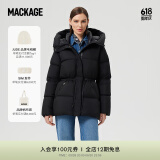 MACKAGE女士 FREYA抽绳收腰防寒保暖时尚修身经典羽绒服外套 黑色 XL