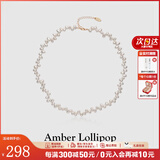 Amber Lollipop章若楠同款珍珠项链女小米珠颈链女生日七夕情人节礼物送女友老婆 白色项链