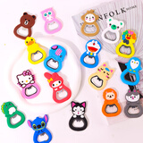 Touch Fish 卡通创意磁性开瓶器冰箱贴PVC软胶磁吸式便携啤酒起瓶器个性可爱冰箱装饰贴 随机1个