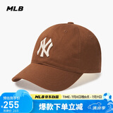 MLB帽子男女软顶棒球帽虞书欣明星同款运动鸭舌帽3ACP6601N-50BRL-F