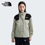 The North Face北面冲锋衣女户外防风单层夹克7QSI 灰色/5IF 2XL