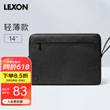 乐上（LEXON）笔记本电脑内胆包14英寸适用苹果男女简约商务轻便小巧黑色
