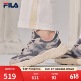 FILA斐乐女鞋跑步鞋情侣同款老爹鞋MARS火星鞋男鞋休闲运动鞋 【女款】烟灰/鸽子灰-FD 40