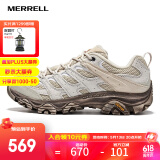 迈乐（Merrell）官方店男女款户外登山徒步鞋减震MOAB 3迈越者轻量防滑耐磨透气 J035883白灰米（男款） 40