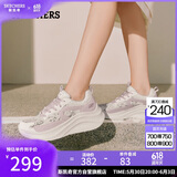 斯凯奇（Skechers）糕糕鞋女鞋夏季厚底增高休闲鞋蕾丝透气户外运动鞋松糕鞋117520