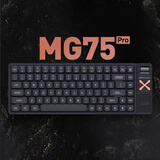 IQUNIX MG65系列矮轴机械键盘无线三模适配Mac平板办公超薄游戏 MG75 Pro 夜游黑 轻羽轴