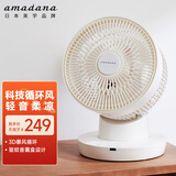 amadana空气循环扇家用非静音电风扇摇头台式电扇涡轮对流大风力台扇办公室宿舍桌面小风扇 A-FC007R升级款（遥控定时/加香薰驱蚊液）