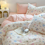 洁梦雅（jiemengya） 定制被套单件 纯棉卡通婴儿宝宝定做儿童学生宿舍床被罩 企鹅熊 定制尺寸,请联系客服改价