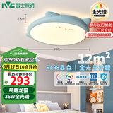 雷士（NVC）LED照明吸顶灯儿童氛围卧室灯创意可爱卡通简约-龙猫蓝色包安装
