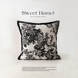 馨生活|素描 美式复古抱枕沙发客厅轻奢高级感高颜值飘窗床上靠枕 素描森林 45cm*45cm 含枕芯