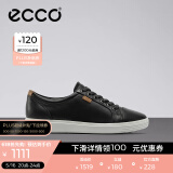 爱步（ECCO）板鞋女 时尚潮流百搭简约经典平底鞋日常休闲板鞋女 柔酷430003 黑色43000301001 37 （偏小，建议选大一码）