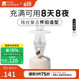 牧高笛（MOBIGARDEN） 复古营灯 户外露营LED照明灯便携营地灯可充电帐篷灯露营灯星辉 象牙白
