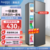 荣事达（Royalstar）迷你小冰箱 租房用小型双门电冰箱家用宿舍冷藏冷冻两用节能 86A158【一级能效】【三天约一度电】灰
