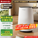 格力（GREE）空气净化器办公桌面除细菌烟味异味吸毛低噪 负离子净化 立体进风复合滤网空气监测KJ100G-A01